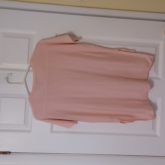 Philosophy sz M, cotten blend, short sleeve, pink sweater. - Picture 4 of 8